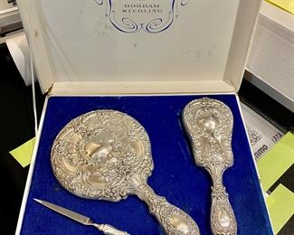 Gorham Sterling Vanity Set in box