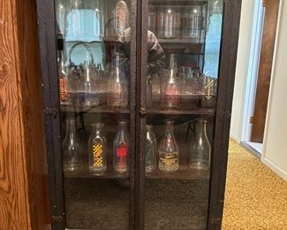 Antique Black Display Case
