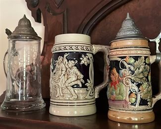 Vintage Beer Steins 