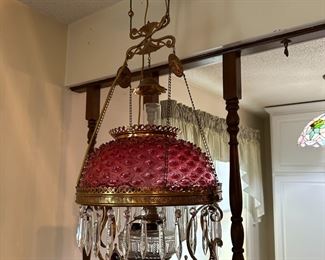 Cranberry Hanging Lamp 