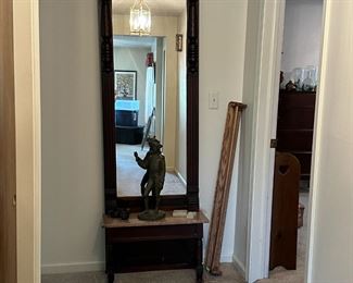 Hallway Mirror with Bench 
