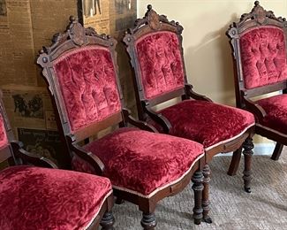 Antique Parlor Side Chairs 
