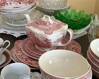 Johnson Bros. Old Britain Castles Pink China 