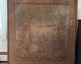 Vintage Framed Tapestry 