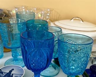 Blue Glassware 