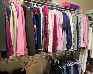 Lots of women's clothing!