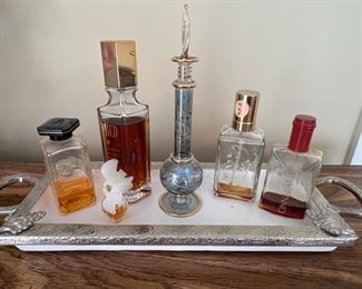 Perfumes and decanter