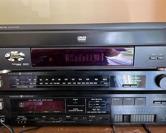 Phillips DVD player and GE stereo components
