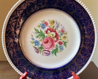 Solian Ware hand painted plate