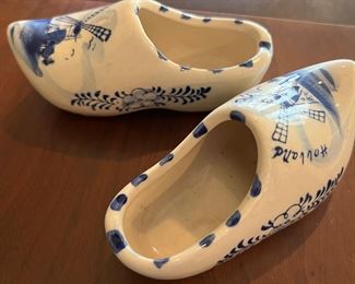 Porcelain clogs from Holland