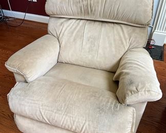 Velour comfy chair