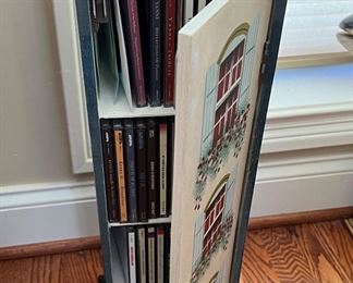 Painted CD tower