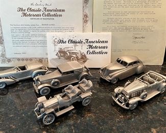 Danbury pewter Classic American Motorcar Collection (12 total)