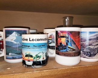 GE Locomotive mugs