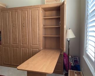 Murphy Bed with pull down desk