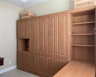 Murphy Bed  126" in 3 sections with queen bed