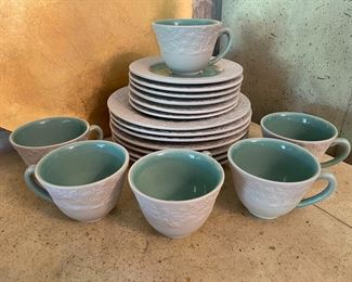 Jars France dessert plates, cups and saucers