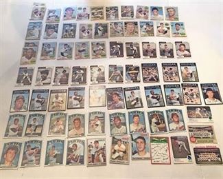 1960s 1970s Loose Orioles Baseball Trading Card Collection