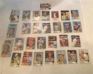 1960s 1970s Loose Reds Baseball Trading Card Collection