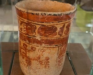 Pre-Columbian Pot in case