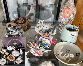 Assorted Asian Ceramic Teapots