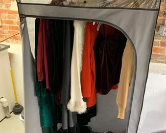Clothes and nice clothes storage rack