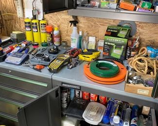 Tools, map gas, scanners, caulk