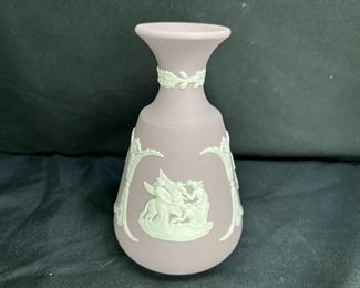 Wedgwood Jasperware Lilac Bud Vase