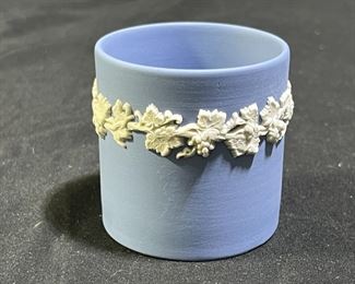 Blue Jasperware Toothpick Holder