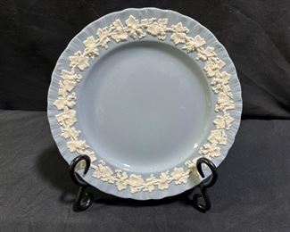 4 Blue Wedgwood Queen's Ware Salad Plates