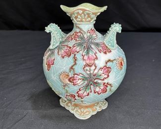Antique Nippon Moriage Urn Vase