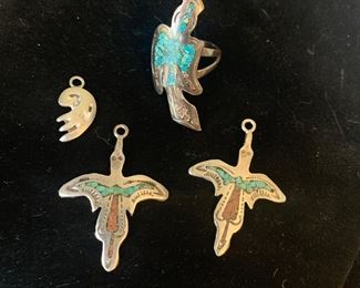 Sterling silver Native American jewelry