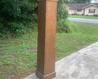 Great Vintage flaky paint Architectural Columns. Would make beautiful plant stands on your front porch