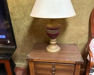 Nightstand, Lamp
