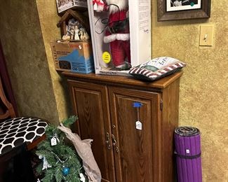 Cabinet, mini Christmas Tree, Christmas Decor