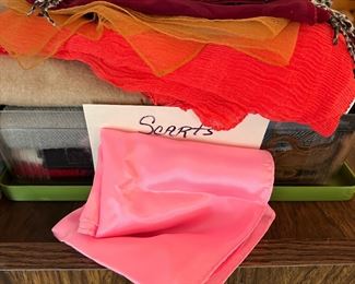 Ladies silk scarves