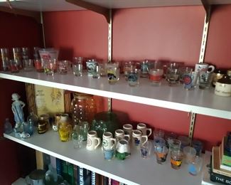 Shot glasses, family room.  You know what they say.  "The family that does shots together usually ends up on the news."