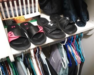 Ladies shoes size 6M, ladies clothing sizes medium and large 