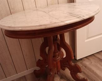 Marble topped table
