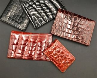 Alligator, USA; Bond Street, Alligator Italy; Budd Leather, Crocodile, Spain