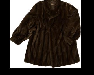 Koslow's mink jacket by Nina Ricci, Paris.  
