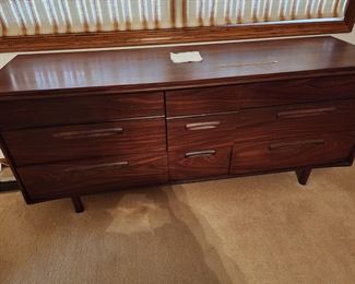 Teak long dresser part of 3 piece set