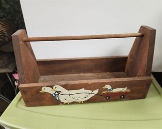 wooden planter/ tool box