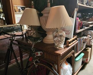 Lamps and bicycles are part or our treasures in the warehouse