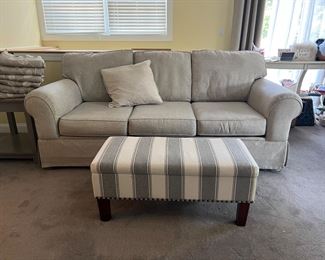 2 Light Grey Sofas 