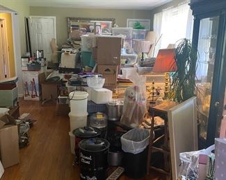 Kitchen and home items 
Will be in driveway
Several pieces of furniture will be in the living room