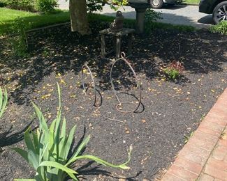 Wrought iron flower hooks