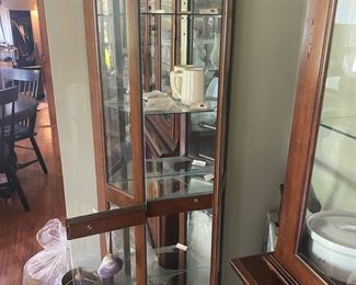 More glass ware and cabinets 