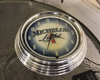Michelob Light Clock