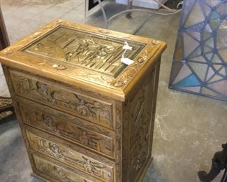 Carved chest 